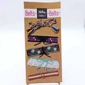 Vintage Craft Patterns, Talon Trims It Belt Pamphlet 1970s